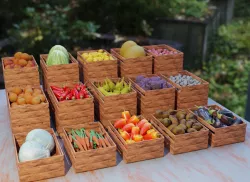 Fruits and Vegetables Low-poly 3D model