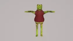 funny frog 3D model