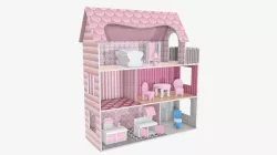Furnished doll house 3D model