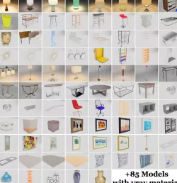 Furniture for Decoration 3D model