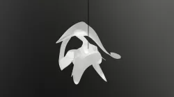 Futuristic chandelier for modern homes 3D model