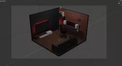 GamingRoom 3D model