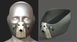 Gas mask helmet scifi fantasy armor hats military  3D model
