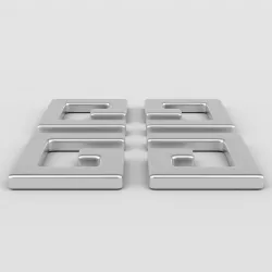 Givenchy Logo 3 3D model