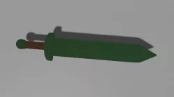 Glass Sword Low-poly 3D model