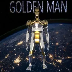 golden iron man  Low-poly 3D model