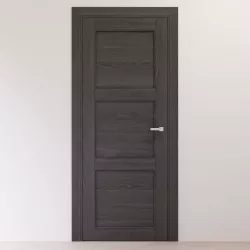 Gray oak interior door 3D model