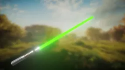 Green Light Saber Hilt and Blade 3D model