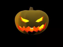 Halloween Pumpkin Low-poly 3D model