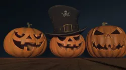 Halloween Pumpkins Low-poly 3D model