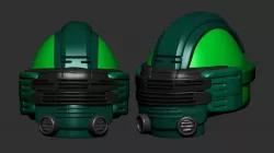 helmet high poly sculpt 3d printable  3D model