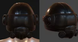 Helmet scifi military combat soldier armor scifi  Low-poly 3D model