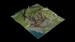 Hogwarts Castle from Harry Potter Low-poly 3D model