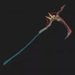Horror Fantasy Scythe Game Ready Model Low-poly 3D model