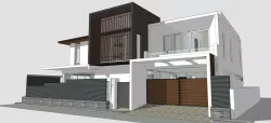House Architectural Project 01 - The plan is empty 3D model