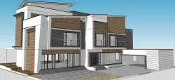 House Architectural Project 03 - The plan is empty 3D model