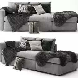 Ikea Vimle Sofa - Scandinavian Set 3D model