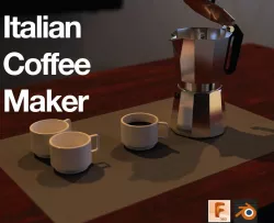 Italian Coffee maker  3D model