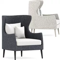 Katachi High Lounge Chair by Janus et cie 3D model