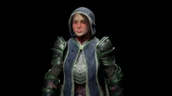 Knight women Low-poly 3D model