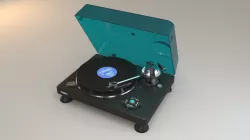 Korvet 038 Soviet turntable 3D model