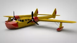 L6 Conwing Vintage Airplane 3D model