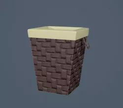 Laundry Hamper Low-poly 3D model