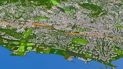 Lausanne City Switzerland September 2020 Low-poly 3D model