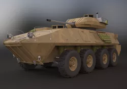 LAV-25 military vehicle 3ds max 3D model