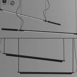Led Linear Suspension Collection 3D model