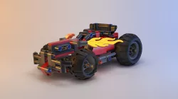 Lego Technic - Red Racer BASH - 42073 Low-poly 3D model