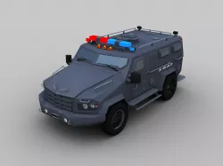 Lenco Bear SWAT Truck  Low-poly 3D model