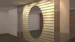 Living Room Wall Panel 3D model