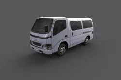 Low Poly Car - Toyota Toyo Ace Van Low-poly 3D model
