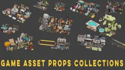 Low Poly Props Collections Low-poly 3D model