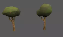 LOW POLY SMALL TREE PACK 8 assets Low-poly 3D model