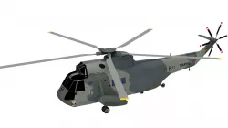 Lowpoly  Sikorsky SH-3 Sea King Low-poly 3D model