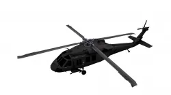 Lowpoly Sikorsky UH-60 Black Hawk Low-poly 3D model