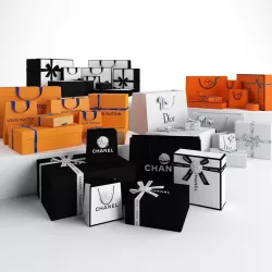 Luxury Gift Packaging Boxes and Paper Bags 3D model