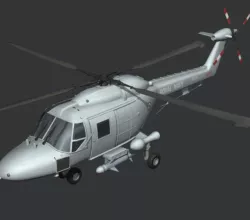 Lynx helicopter 3D model
