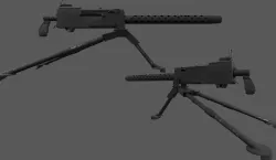 M1919 Browning - American WW2 Weapon Low-poly 3D model