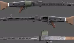 MG42 - German WW2 Weapon Low-poly 3D model