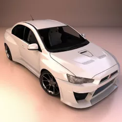 Mitsubishi Lancer Car 3D model