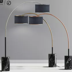 Modern Arc Pendant 3D model
