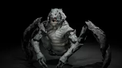 Monster in the shell Low-poly 3D model