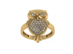 Owl ring 3D model