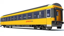 Passenger Train Car 3D model