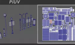 PiUV - Auto UV for Maya 3D model