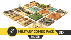 Polygon Military Combo Pack Low-poly 3D model