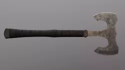 Post-Apocalyptic Battle Axe Low-poly 3D model